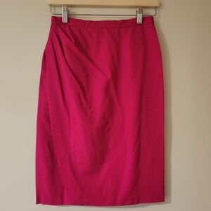 Vintage Armani Pink Tulip Wrap Pencil Skirt